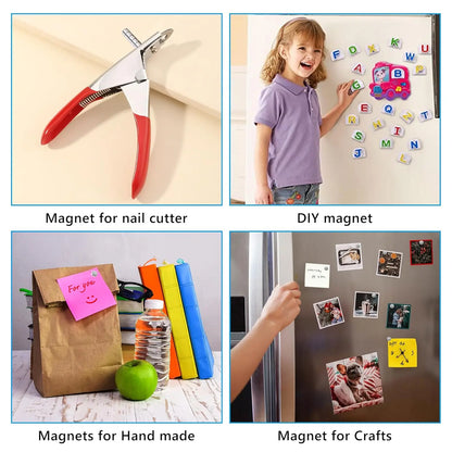 Tiny Magnets, 4 Different Size,Small Magnets, Mini Fridge Magnets,DIY Magnet, Multi-Use for Office, Crafts and Science Magne…