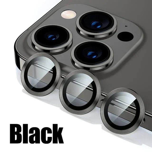 3Pcs Metal Lens Protector Glass For iPhone 15 13 12 11 14 Pro Max Back Camera Lens Protection Film For iPhone 13 Mini 14 15…