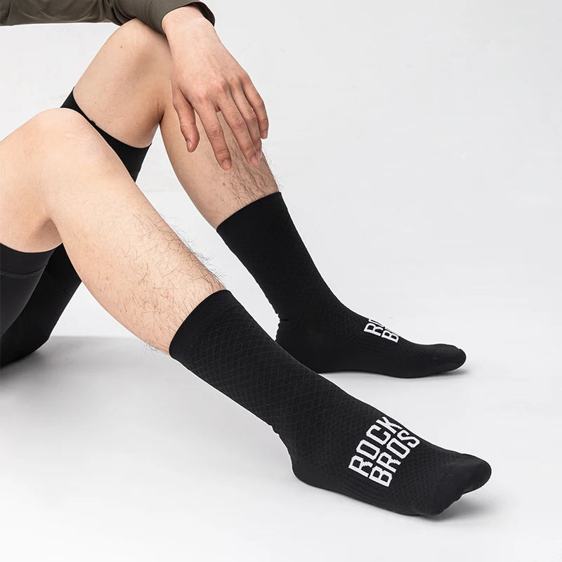 ROCKBROS ROAD TO SKY Sport Socks Breathable MTB Road Cycling Socks High Elastic Shock Absorbing A Pair Bike Socks - image 6