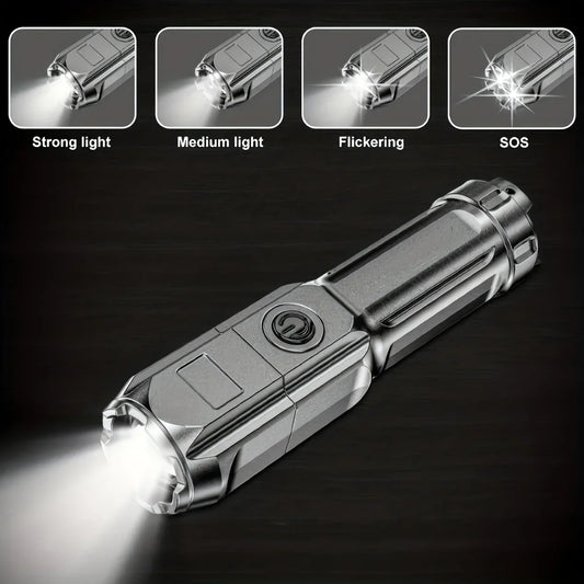 Powerful LED Flashlight Rechargeable USB Waterproof Zoom Fishing Hunting Camping 100,00 Lumen Tactical Flashlight LED Torch…