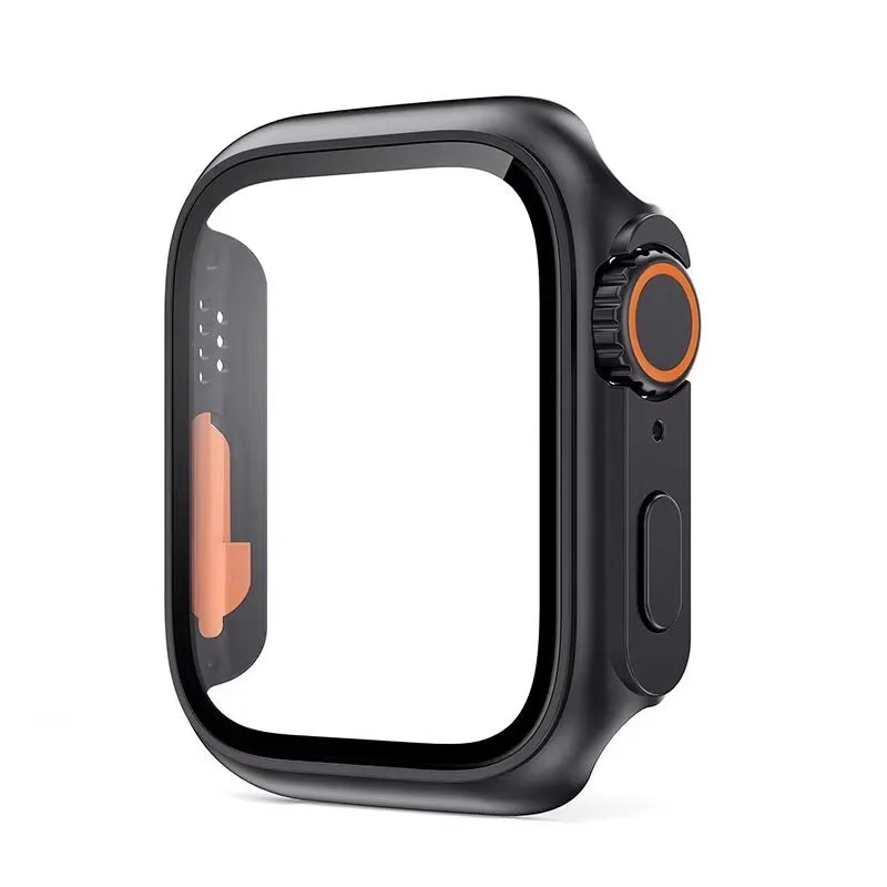 Tempered Glass+Cover For Apple Watch 11 10 9 8 7 46mm 42mm PC Bumper Screen Protector Case iWatch Series 7 6 5 4 SE3 44 40 4…
