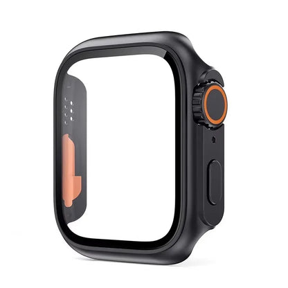 Tempered Glass+Cover For Apple Watch 11 10 9 8 7 46mm 42mm PC Bumper Screen Protector Case iWatch Series 7 6 5 4 SE3 44 40 4…