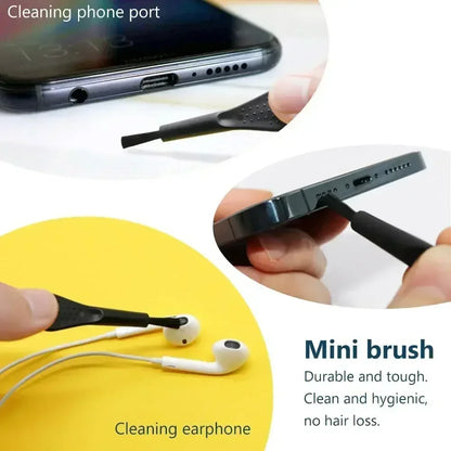 Mobile Phone Speaker Charging Port Cleaning Set Dust Plug for iPhone 16 15 14 Earphones Clean Kit Brush for Samsung Xiaomi -…