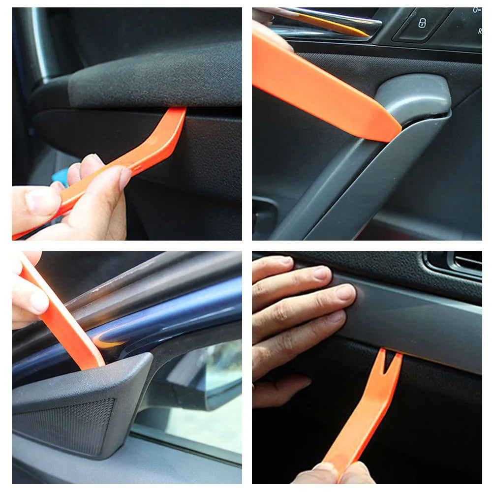 4pcs/Set Portable Car Panel Removal Tool Kit Nail Puller Radio Audio Door Pry Repair Clip Trim Dash Removal Installer Hand T…