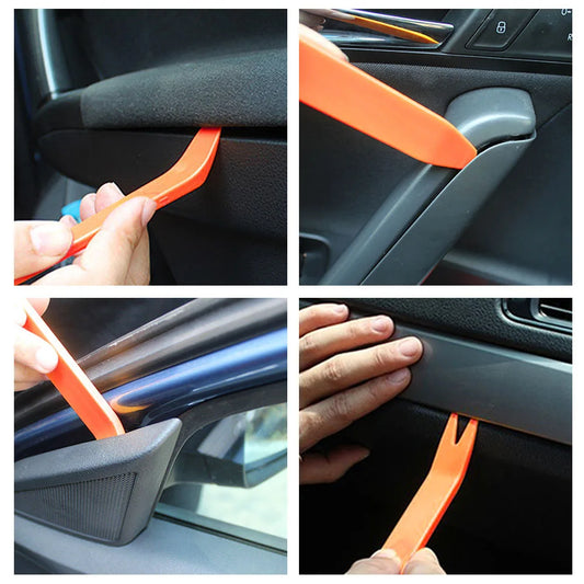 4pcs/Set Portable Car Panel Removal Tool Kit Nail Puller Radio Audio Door Pry Repair Clip Trim Dash Removal Installer Hand T…