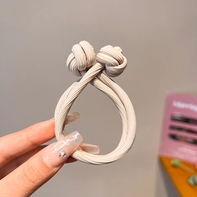 Simplicity Stretch Rubber Hair Ties for Women High Elasticity Fashion Girl Head Rope Scrunchie Hair Accessories - image 5