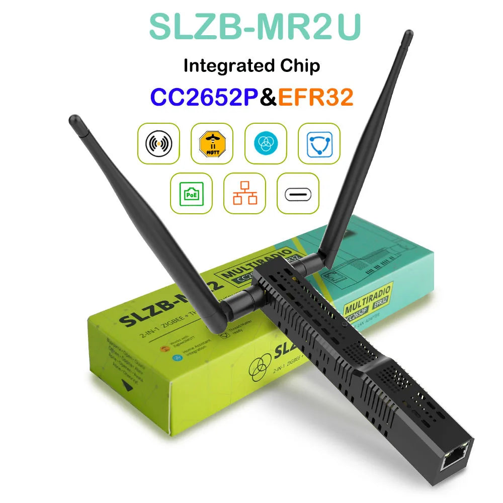 SMLIGHT SLZB-06/M/P7 Zigbee 3.0 to Ethernet,USB,and WiFi gateway coordinator with PoE,works with Zigbee2MQTT,Home Assistant,…