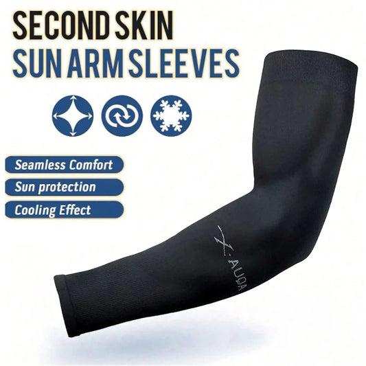 3Pairs Fashion Sun Ice Silk Sleeves Unisex Summer Sun Protection Arm Sleeves Suitable for Outdoor Riding, Driving, Fishing -…