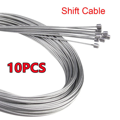 10/5/3/1PC 2M MTB Bicycle Brake Line Bicycle Speed Line Fixed Gear Shifter Gear Brake Cable Set Core Inner Wire MTB Road Bik…