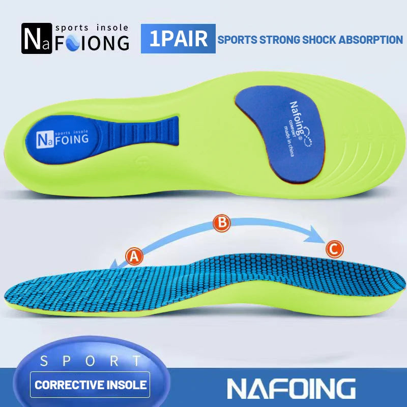 Orthopedic Insoles for Feet Sport Shock-absorbing Insole for Shoes Arch Support Plantar Fasciitis Templates Pads Men Women S…