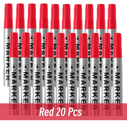 Permanent Paint Marker Pen Waterproof Black Pen for Tyre Oily Markers Quick Drying Signature Pen Stationery Supplies - image…