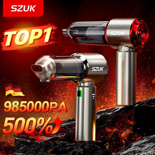 SZUK C012MAX Car Vacuum Cleaner Strong Suction Cleaning Mini Machine Wireless Portable Handhled Blower Machine Home Applianc…