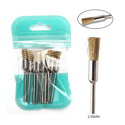 10pcs Diamond Milling Cutter Nail Drill Bits Set For Manicure Accessory Pedicure Eletric Machine Nail Bit Brush Burr Tools -…