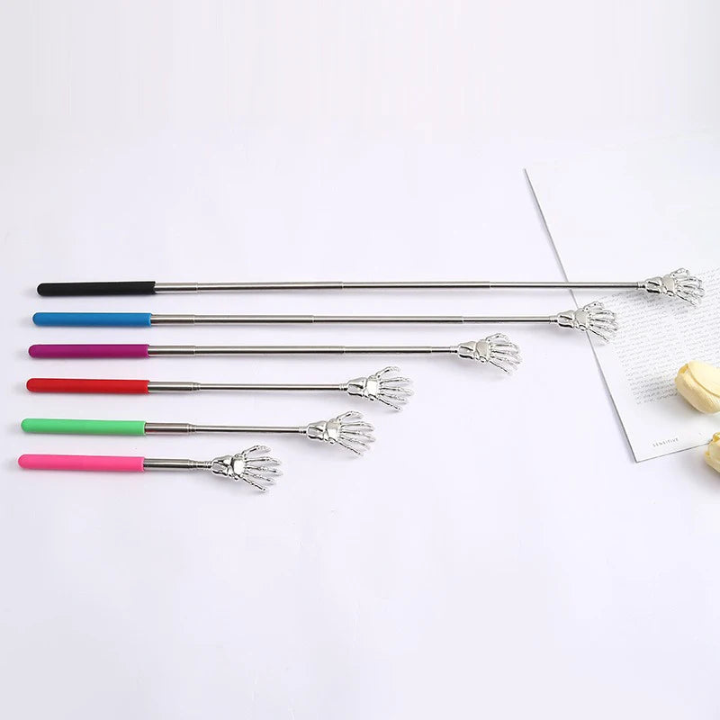 1 Piece Extendable Back Scratcher Portable Telescoping Metal Stainless Steel Back Scratchers Hand Massager - image 4