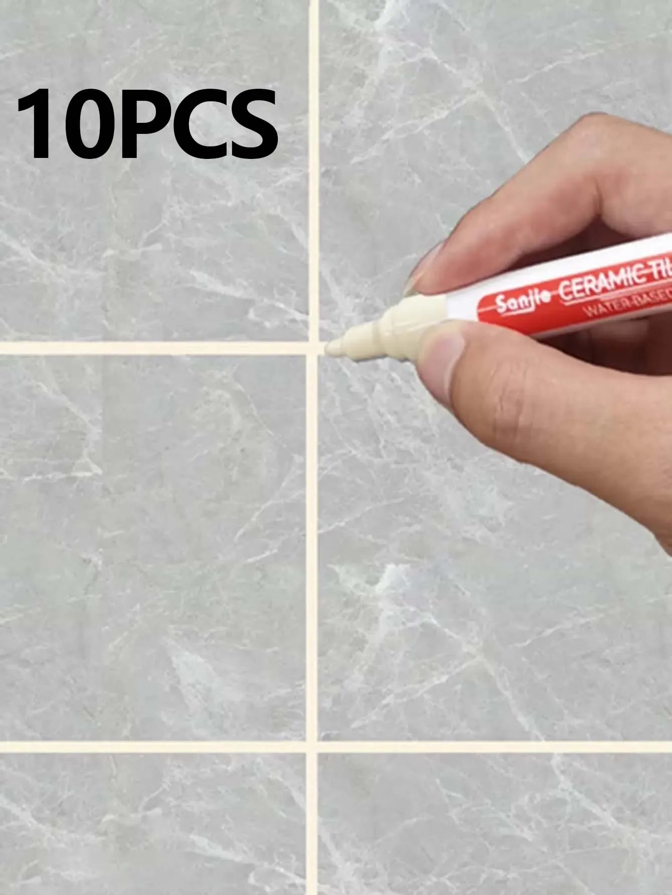 1/5/10/30PC Ceramic tile bathroom wall floor tile gap color repair anti-mildew waterproof whiteboard color repair pen - imag…