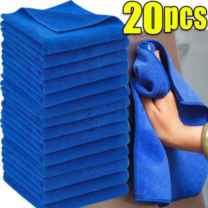 1-20Pcs Microfiber Towels Car Wash Drying Cloth Towel Household Cleaning Cloths Auto Detailing Polishing Cloth Home Clean To…