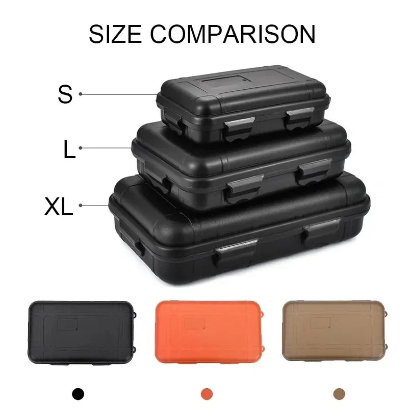 S/L/XXL Size Outdoor Plastic Waterproof Sealed Survival Box Container Camping Outdoor Travel Storage Box - image 6