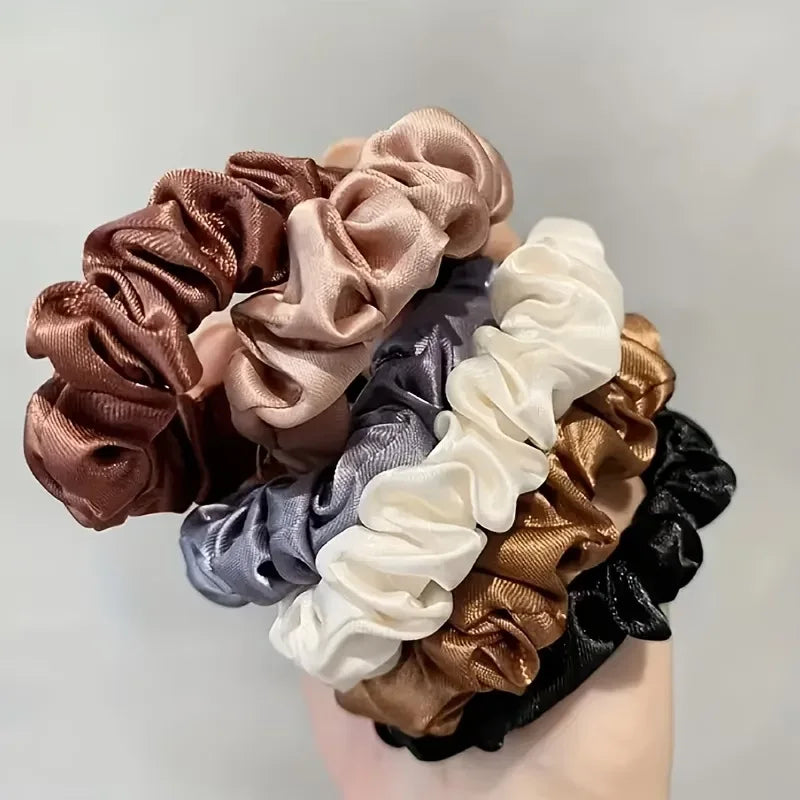 6pcs Satin Hair Scrunchies for Women - Softer Than Silk Scrunchies for Hair | Satin Scrunchies for Girls | - image 4