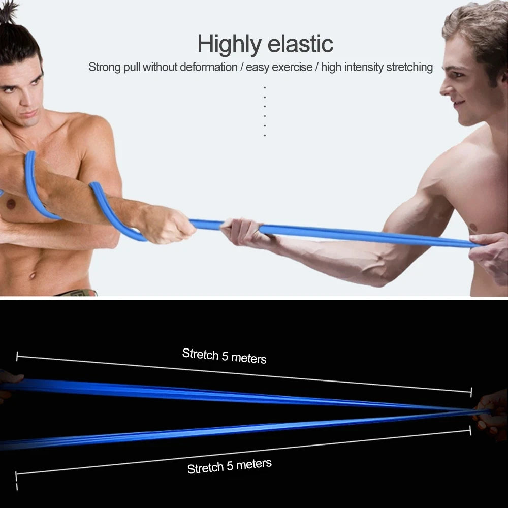 Yoga Elastic Bands Portable Pilates Hip Circle Expander Bands Latex Tension Gym Family Strength Training Resistance Belt - i…