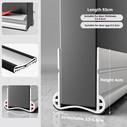 Flexible Door Bottom Sealing Strip Door Gap Soundproofing Wind and Dust Proof Weather Strip Under Door Draft Stopper Tape -…
