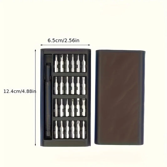 25 in 1 mini screwdriver set, flat head and cross shaped small screwdrivers, suitable for electronic products - image 2