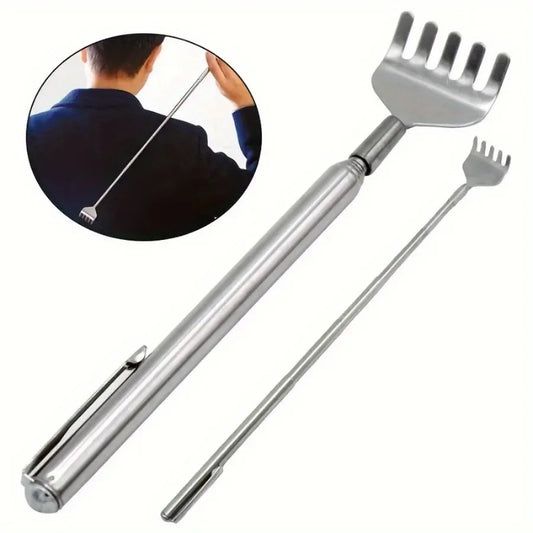 Compact Telescopic Back Massager – Portable Extendable Stainless Steel, Ideal Birthday Gift & Christmas Stocking Stuffer for…