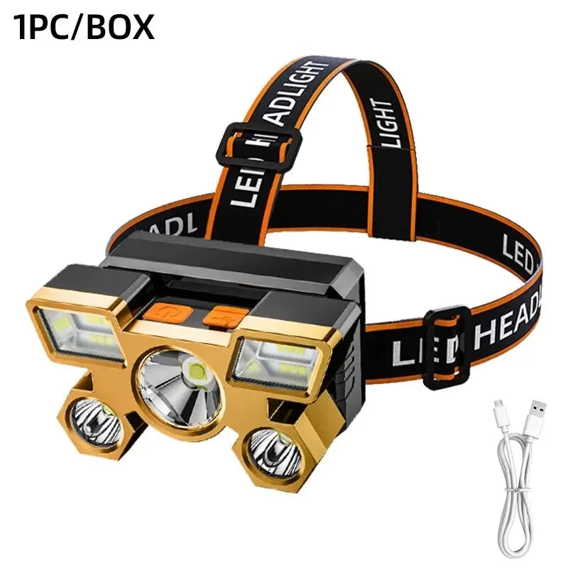 Powerful Rechargeable Head Flashlight for Fishing Led Headlamp Nitecore Camping Headlights Hunting Torch Hiking Front Lanter…