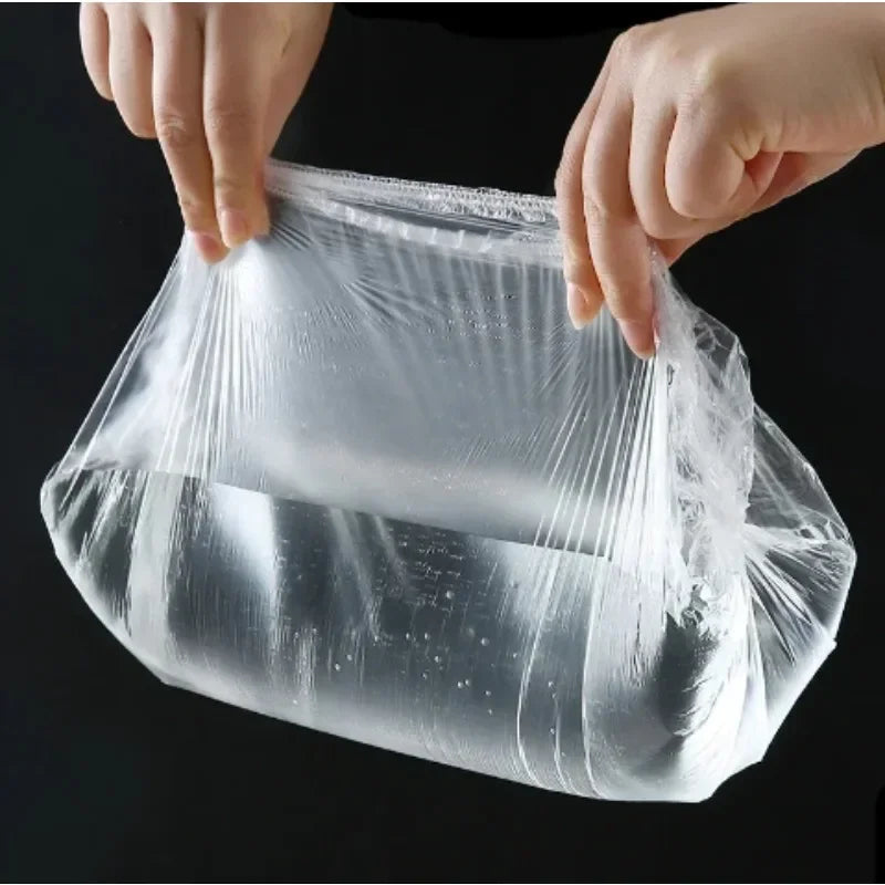 Disposable Food Cover Saran Wrap Bowel Cover Food Grade Fresh-keeping Plastic Bag Kitchen Storage Accessories Elastic Bowl C…