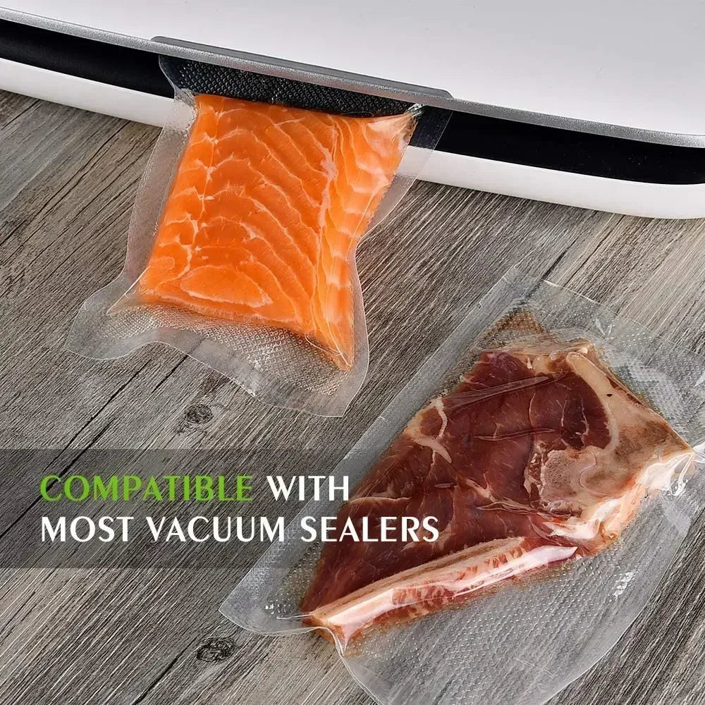 50pcs/Lot BPA-Free Food Vacuum Plastic Sealing Bags Food Preservation Sealed Bag Household Reusable Vacuum Sealer Bag - imag…
