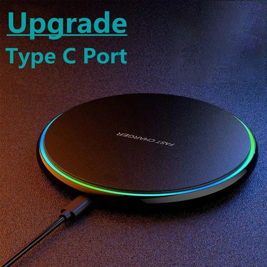 Wireless Charger For iPhone 17 15 14 13 12 X Pro Max Induction Fast Charging Pad Dock Station For Samsung S23 S22 Xiaomi Hua…