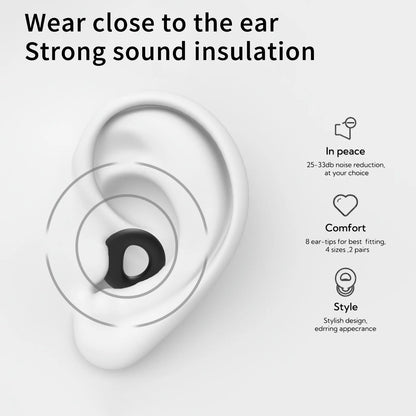Silicone Earplugs for Swimming Sleep Noise Cancel Noise Reduction-Soundproof Reduce Disturbances -Quality Earplugs - image 4