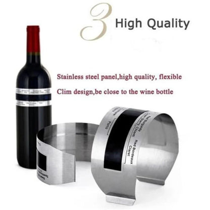 Wine Collar Thermometer Bar Beverage Tool Clever Wine Bottle Snap Thermometer Lcd Display Clip for Champagne Beer - image 5