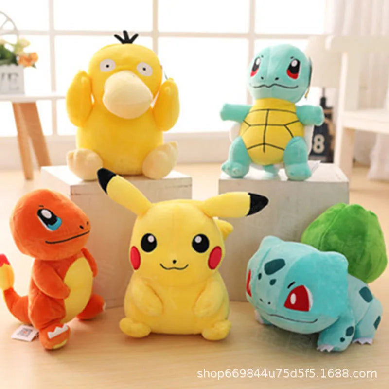 20cm Pokemon Stuffed Plush Toys Kawaii Pikachu Raichu Jenny Turtle Anime Doll Kids Birthday Christmas Gift - image 6