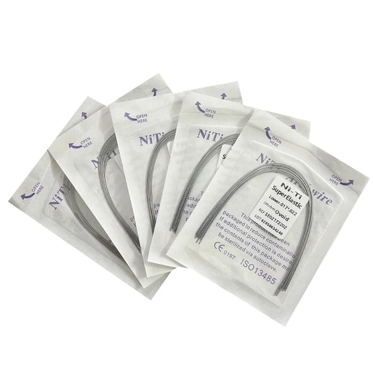 10pcs/pack Dental Arch Wires Orthodontic Super Elastic NITI Round Rectangle Archwire Lower/Upper 012/014/016/018/020/16x16/1…