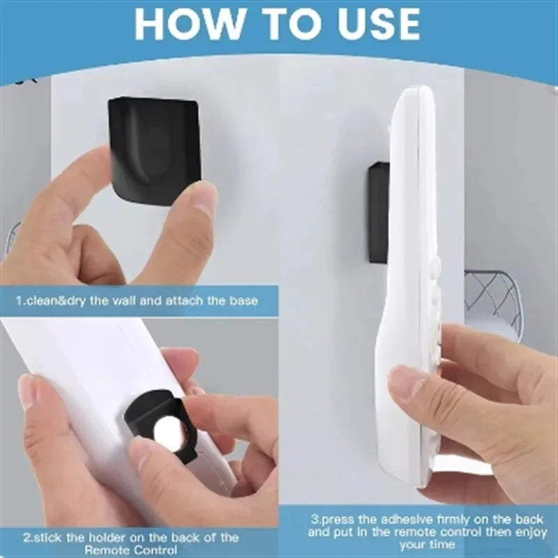 (1 Pairs) Strong Magnetic Remote Control Holder Wall Mount TV Remote Wall Mount Holder Hook Fan Remote Holder Magnetic Hooks…