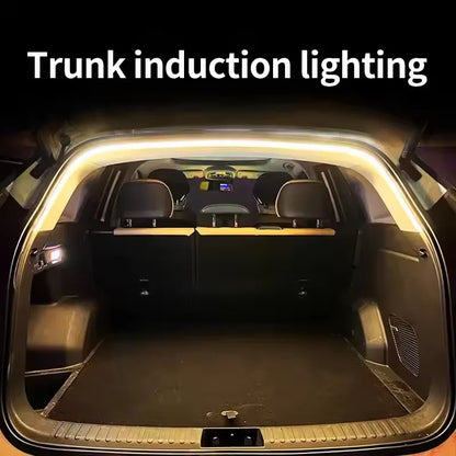 Car High Brightness Trunk Lighting Ambient Light Interior Decoration LED Wiring Free Automatic Sensing Tailgate Light Strip…