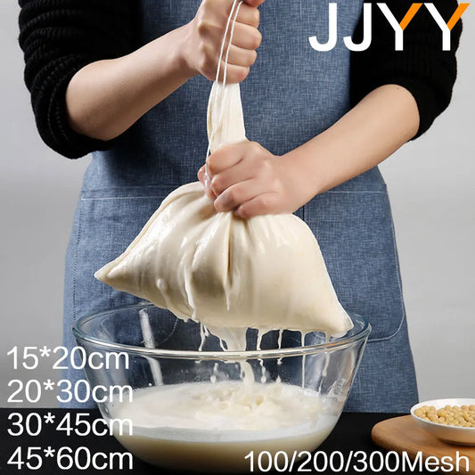 JJYY Beer Homebrew Filter Bag for Brewing Malt Boiling Wort Mash Strainer Tool Mesh Nylon Food Strainer Bag Nut Milk Juice F…