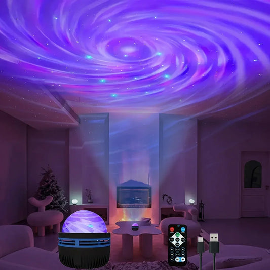LED Galaxy Projector Light Multi-color Remote Control for Bedroom Decoration Christmas Star Projector Night Light New Year G…