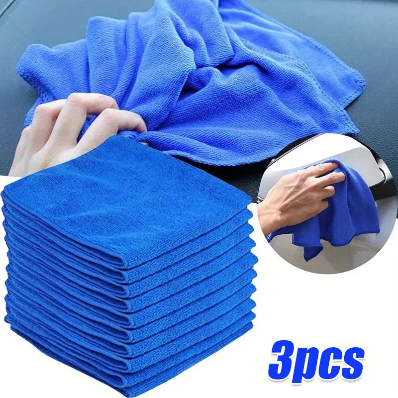 10Pcs Microfiber Towels Car Wash Drying Cloth Towel Household Cleaning Cloths Auto Detailing Polishing Cloth Home Clean Tool…