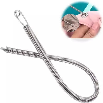 Bendable Spring Drawstring Threader Clip Pants Hoodies Elastic Band Lace Cord Flexible Drawstring Thread DIY Sewing Accessor…