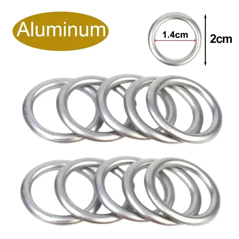 Car Oil Pan Drain Gasket Drainage Bolt Pad Aluminum/ Copper Oil Drain Plug Gasket Replaceable Accessories for Volkswagen Aud…