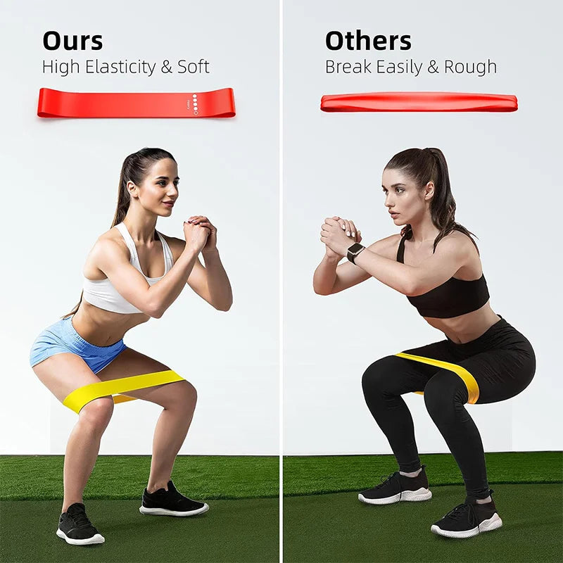 Different Resistance Bands Yoga Band Fitness Exercise Training Hip Tension Band Leg Squat Dance Elastic Loop Stretch Band -…