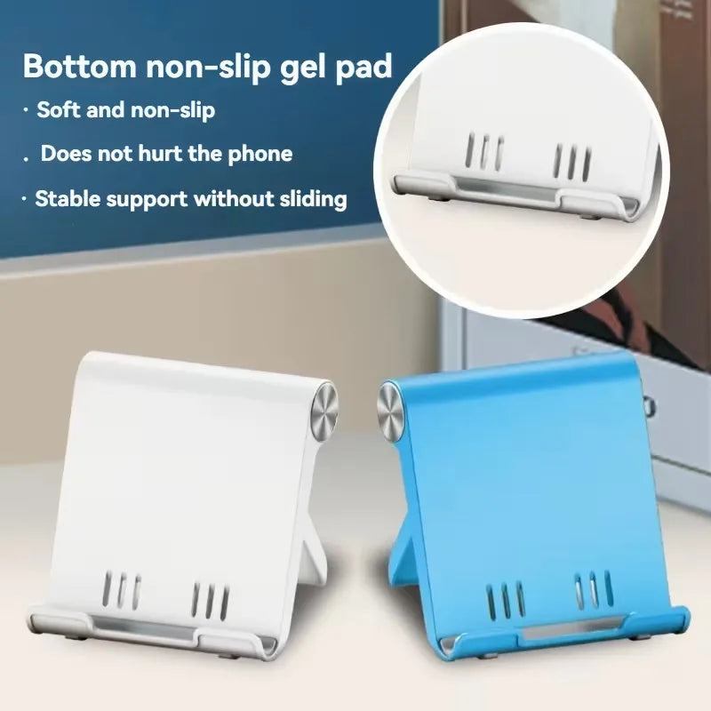 Adjustable Phone Holder Stand Portable Foldable Desktop Phone Support Universal Cell Phone Stand for iPhone, Samsung - image…