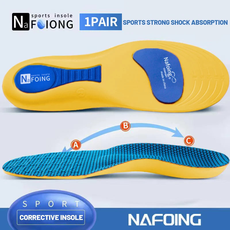 Orthopedic Insoles for Feet Sport Shock-absorbing Insole for Shoes Arch Support Plantar Fasciitis Templates Pads Men Women S…