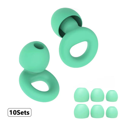 Silicone Earplugs for Swimming Sleep Noise Cancel Noise Reduction-Soundproof Reduce Disturbances -Quality Earplugs - image 45