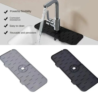 Silicone Mat Gourmet Faucet Kitchen Accessory Home Appliance Sponge Rack Kitchens Accessories Kitchen Sink Splash Guard for…