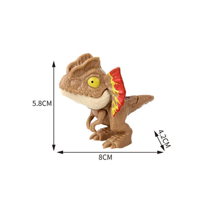 Jurassic Finger Dinosaur Triceratops Tyrannosaurus Model Toys for Kids Creative Finger Biting Dinosaurs Interactive Toy Boy…