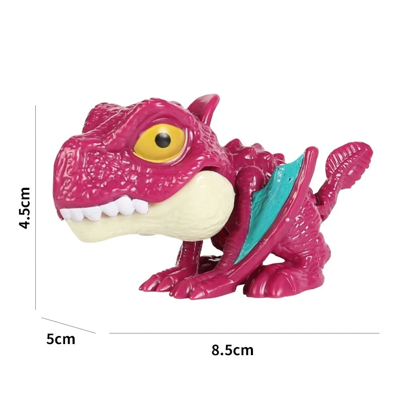 Jurassic Finger Dinosaur Triceratops Tyrannosaurus Model Toys for Kids Creative Finger Biting Dinosaurs Interactive Toy Boy…