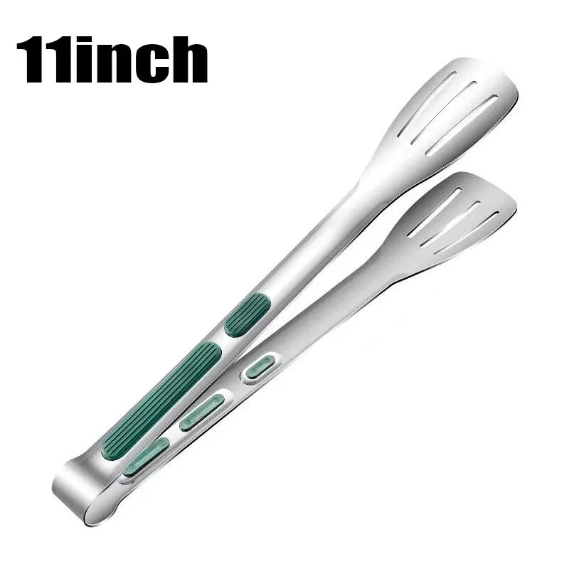 1pc Non Slip Stainless Steel Food Tongs Meat Salad Bread Clip Barbecue Grill Buffet Clamp Cooking Tools Kitchen Accessories…