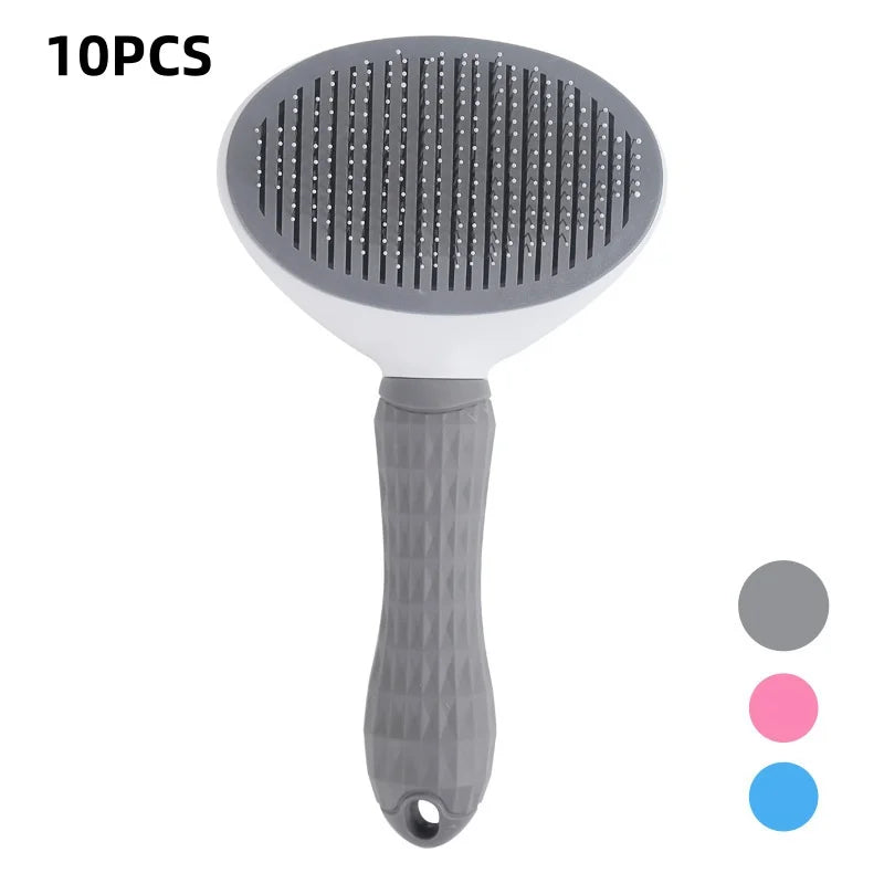 Pet Dog Brush Cat Comb Self Cleaning Pet Hair Remover Brush For Dogs Cats Grooming Tools Pets Dematting Comb Dogs Accessorie…
